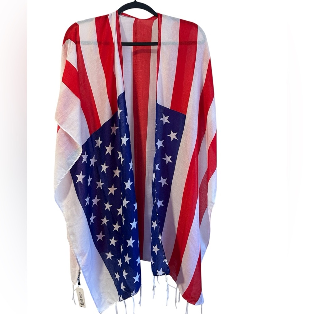 Anna & Ava cover up kimono new with tags American flag